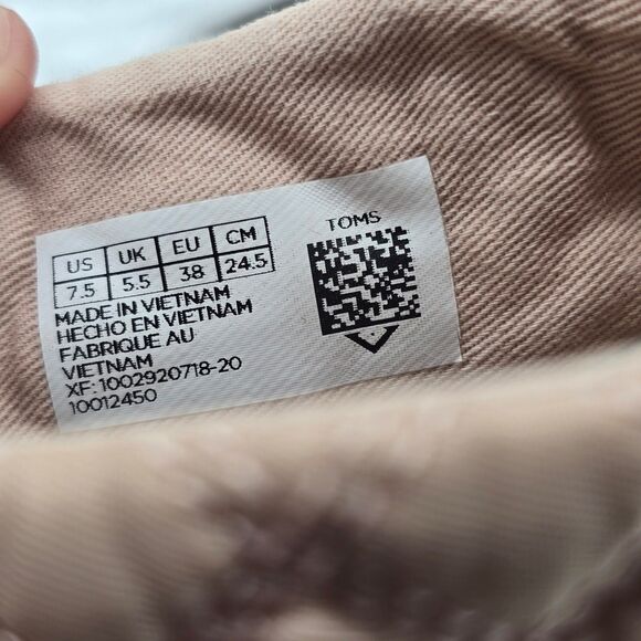 Toms Paxton Rose Pink Taupe Slip-on Chukka High Top Sneaker Booties Size 7.5 - Picture 8 of 8